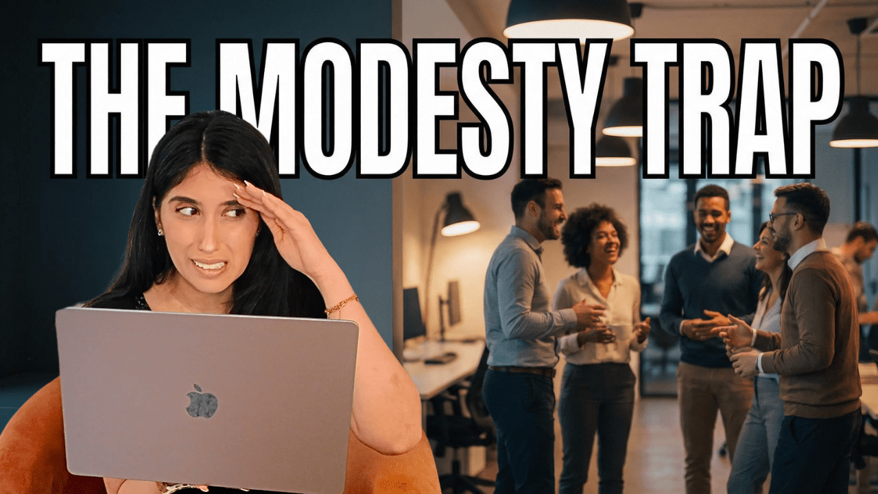 the modesty trap - girl hiding from those laughing in office